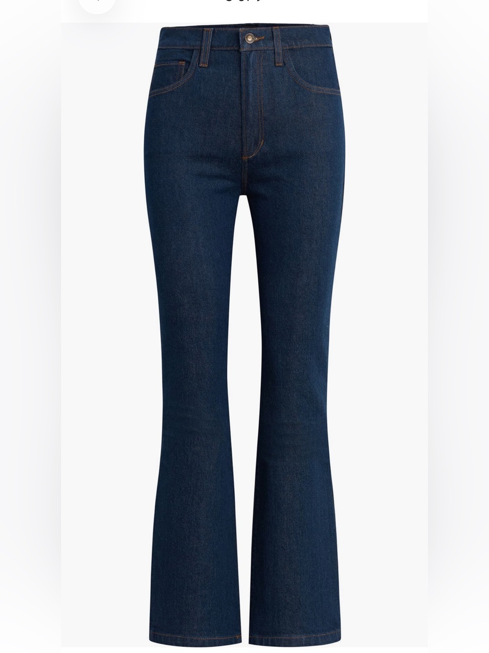 Favorite Daughter The Valentina Super High Waist Mini Bootcut Jeans in Pepper